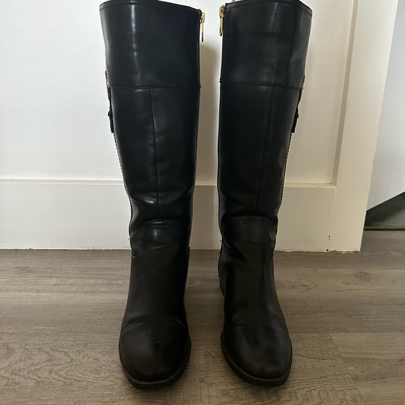 Tommy Hilfiger Black Knee-High Boots Size 9.5 - Picture 3 of 4